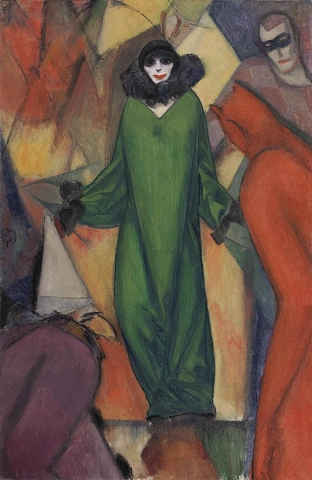 Albert Bloch, Das Grüne Gewand, 1913