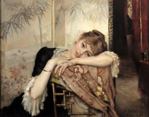 Albert Edelfelt A Virgem Parisiense - 1883