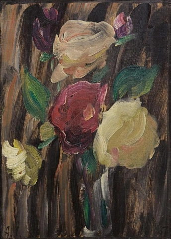 阿列克谢·冯·贾伦斯基，《花卉静物》，1937 年