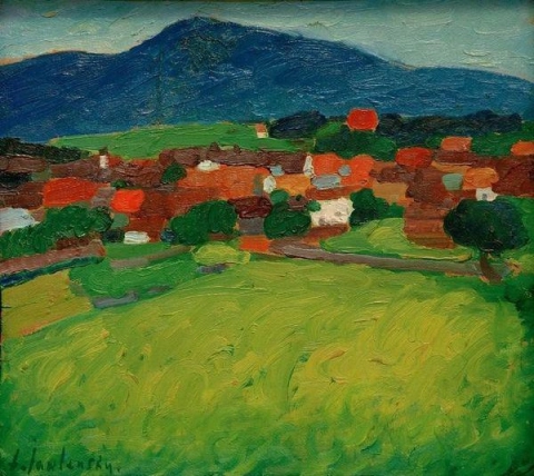 알렉세이 폰 야블렌스키 무르나우 마을 1908