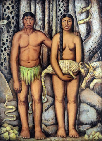 Альфредо Рамос Мартинес Адан и Ева Мексиканос 1933