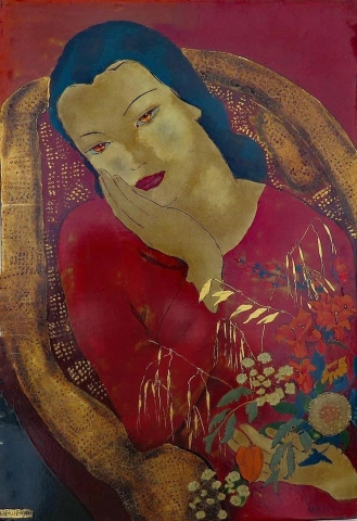 Alix Ayme Tyttö kultaisilla silmillä 1920