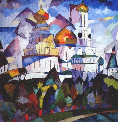 Aristarkh Lentulovin kirkot Uusi Jerusalem 1917