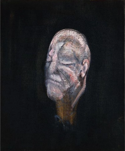 Estudo para retrato I depois da máscara de vida de William Blake