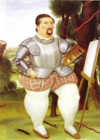 Zelfportret als Spaanse conquistador