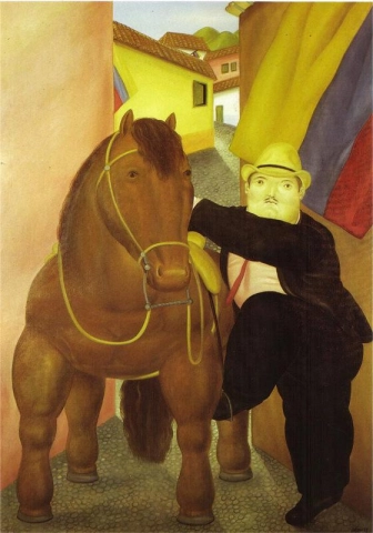 Mann og hest