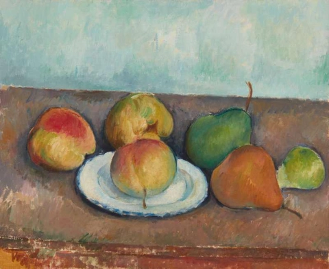 Asetelma. Omenat ja päärynät noin 1888-1890