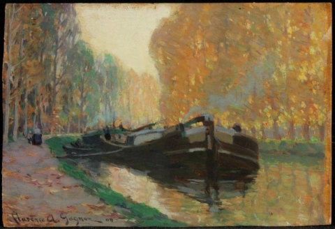 كلارنس غانيون، قارب القناة 1908