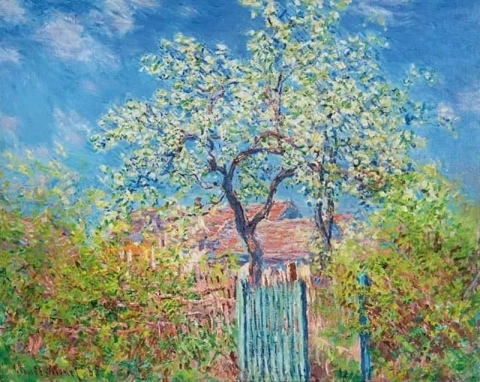 Bloeiende perenboom, 1885