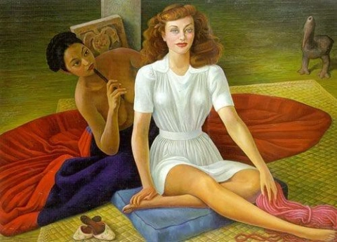 Portret van Paulette Goddard 1941