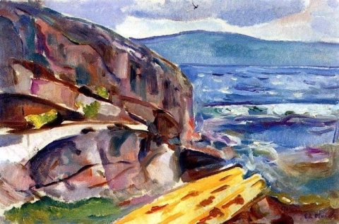 Paesaggio costiero a Hvitsten 1915