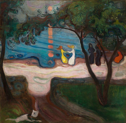 Tanzen am Ufer 1900