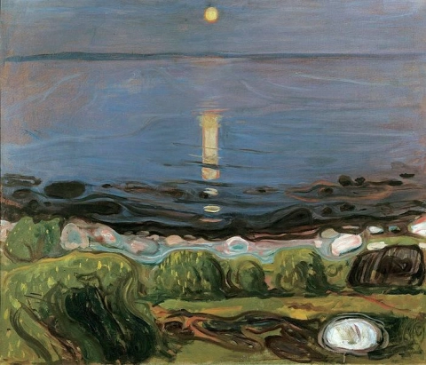 Sommarnatt vid stranden 1902-03