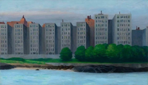 Apartment Houses East River 1930