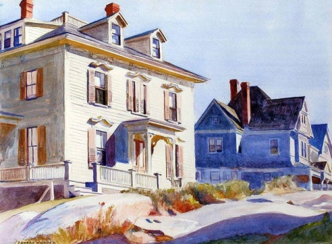Hus på en kulle 1924