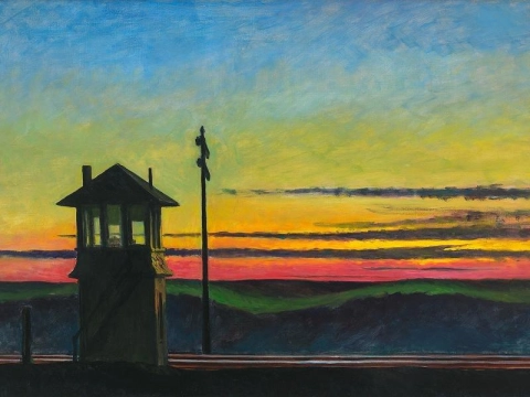 Railroad Sunset 1929