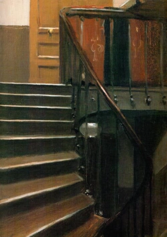 パリ、リール通り 48 番の階段 1906 年
