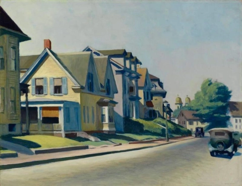 プロスペクト通りの太陽、マサチューセッツ州グロスター、1934