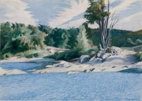 Белая река в Шароне, 1937 год.