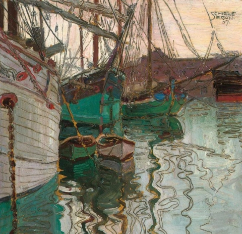 Hamnen i Trieste - 1907
