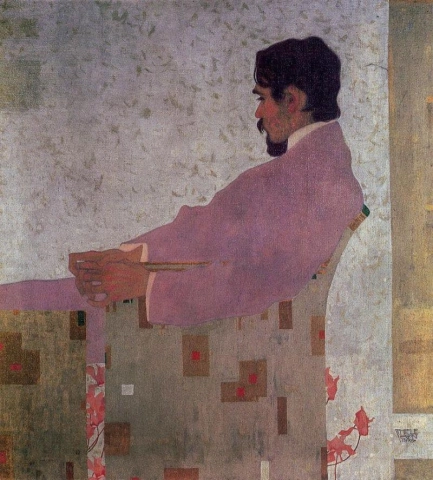 Portret van de schilder Anton Peschka - 1909