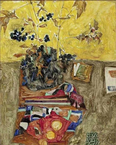 Still Life with Flowers and Colored Cloths, 1911