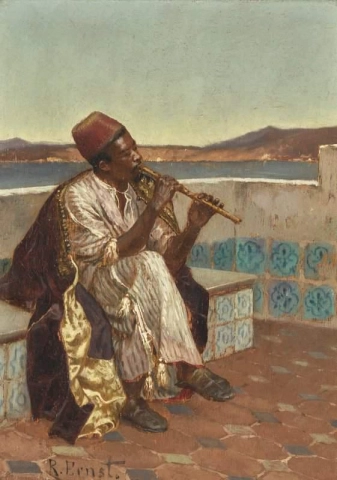 Musician On The Terrace