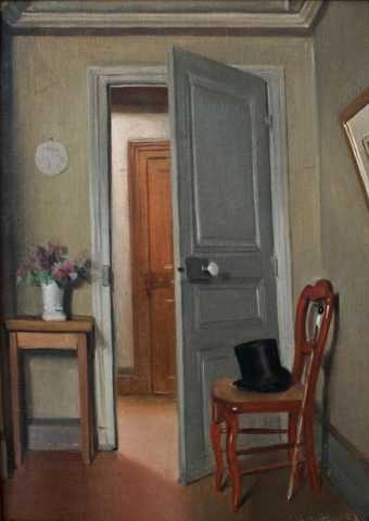 The Top Hat, Interior or The Visit, 1887