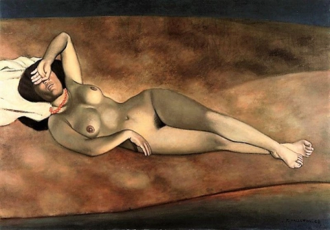裸体女人躺在竞技场 - 1908