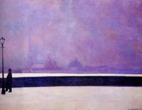 Newa, leichter Nebel - 1913