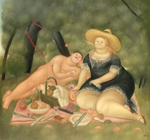 Fernando Botero Breakfast On The Grass 1969