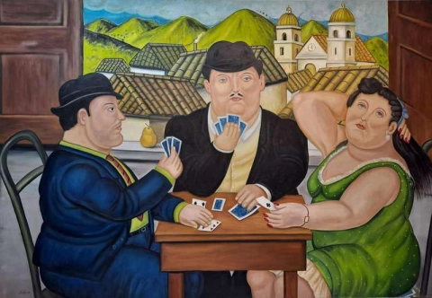 Fernando Botero, o jogador de cartas
