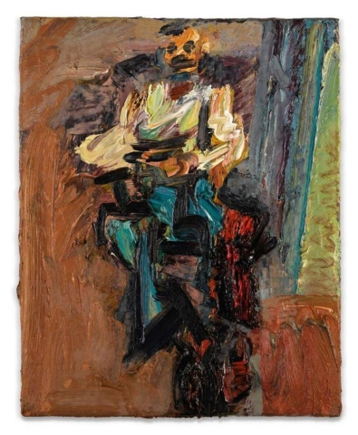 Frank Auerbach David Landau seduto II 1992
