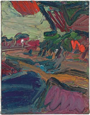 Frank Auerbach, Primrose Hill Study - Noite de outono, 1979