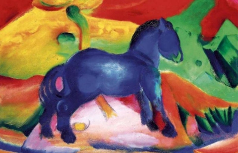 小さな青い馬 ブラウエス フェルドヒェン 1912