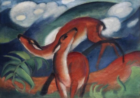 Ciervo rojo II 1912