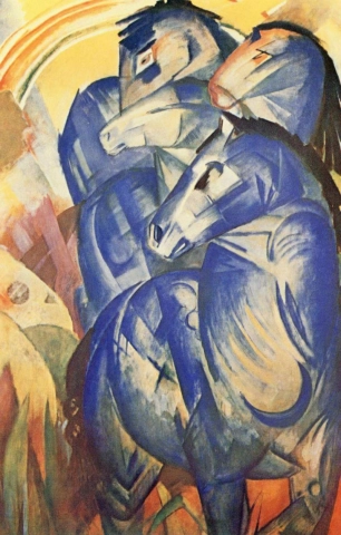 Sinisten hevosten torni Der Turm Der Blauen Pferde 1913