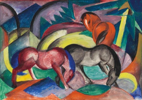 Three horses - 1912