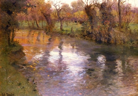 Orchard joen rannalla
