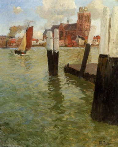 Il molo Dordrecht - 1905
