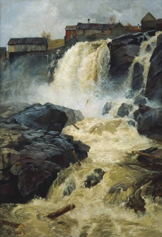 Wasserfall bei Modum 1883