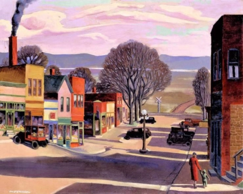 Gale Stockwell Parkville strada principale 1933