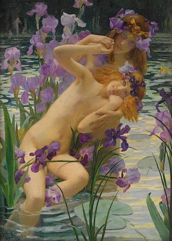 Gaston Bussiere Irises 1897