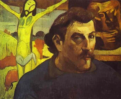 Självporträtt med den gule Kristus
