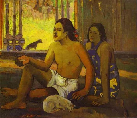 Tahitianer in einem Raum -Eiaha Ohipa