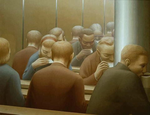 George Tooker-lunch - 1964