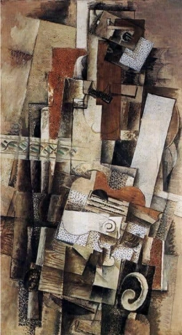 Georges Braque-man met een gitaar