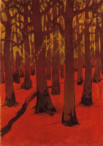 Жорж Лакомб, Лес на красной земле, 1891 г.