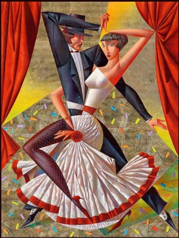 målning Georgy Kurasov 1958