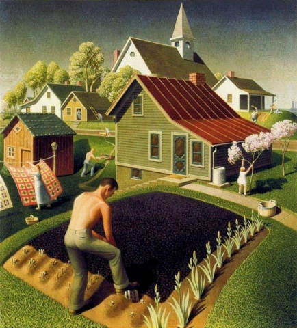 Grant Wood Spring In Town